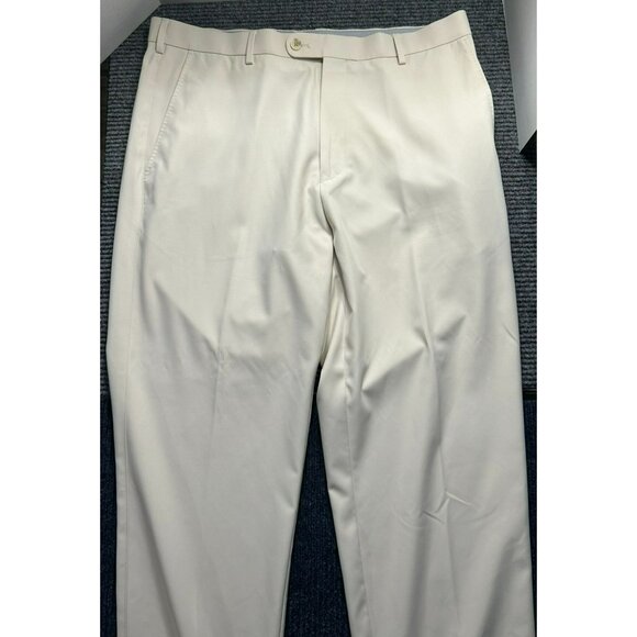 Peter Millar Crown Sport Mens Beige Golf Pants 36x32 Lightweight Performance Fle - Picture 1 of 6
